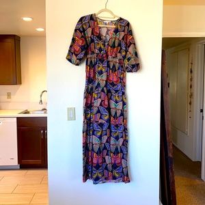 Trina Turk Monarch Print Maxi Dress